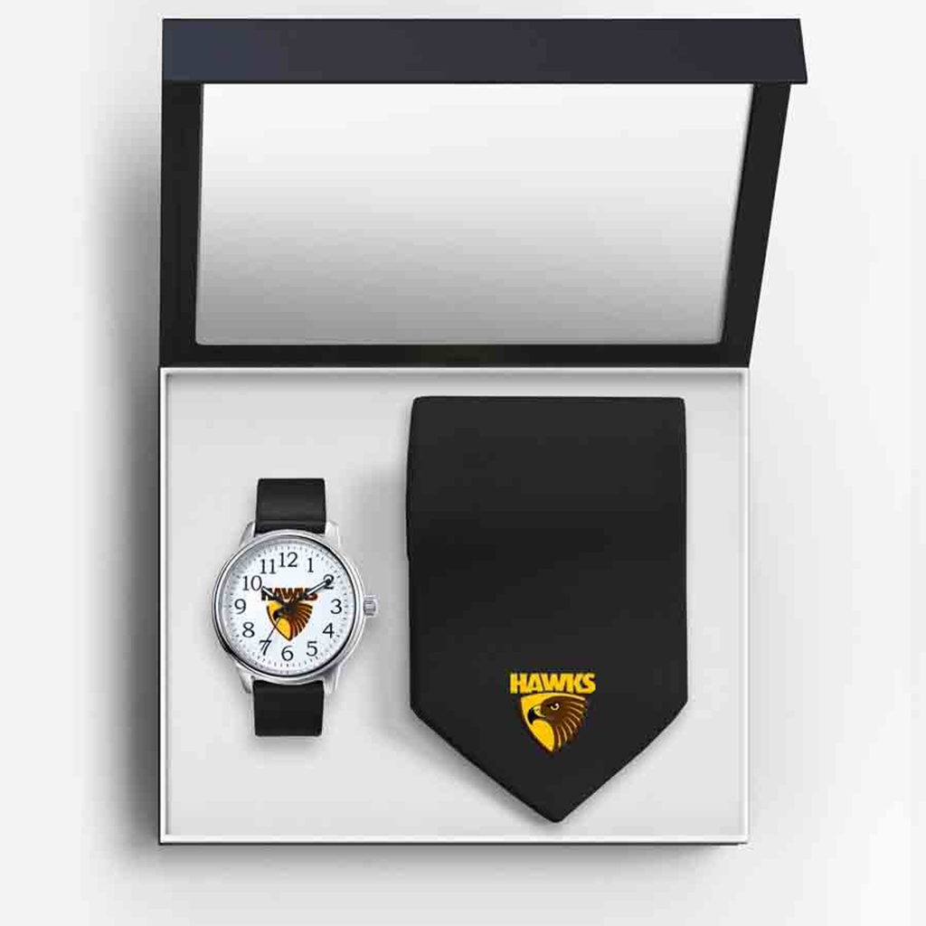 Hawthorn Hawks Watch & Tie Gift Set