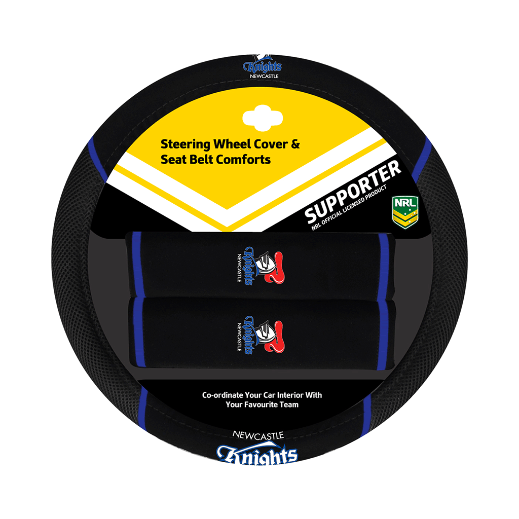 Newcastle Knights Steering Wheel Cover