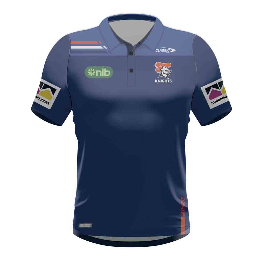 Newcastle Knights 2024 Media Polo Adult