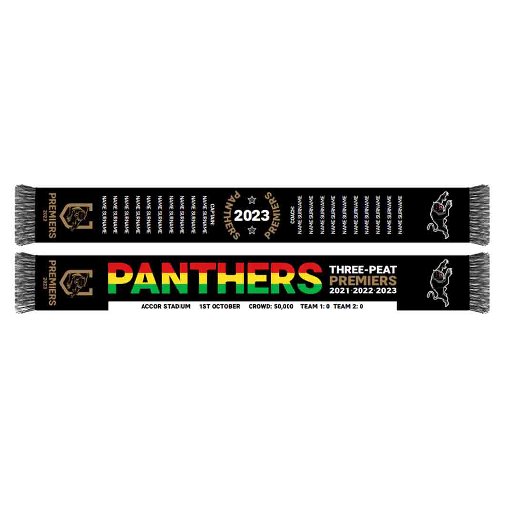 Penrith Panthers 2023 Premiers Scarf