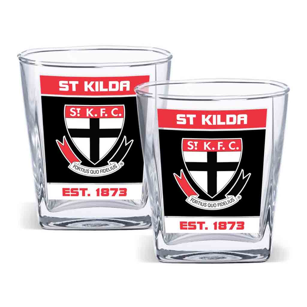 St Kilda Saints 2-Pack Spirit Glasses