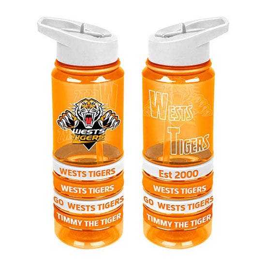 Wests Tigers Tritan Bottle and Bands - Jerseys Megastore