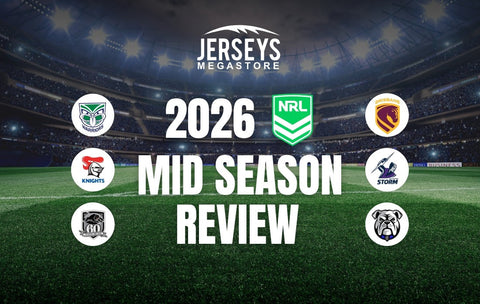 2026 NRL mid-season review featuring premiership contenders, surprise teams and the race for the finals.