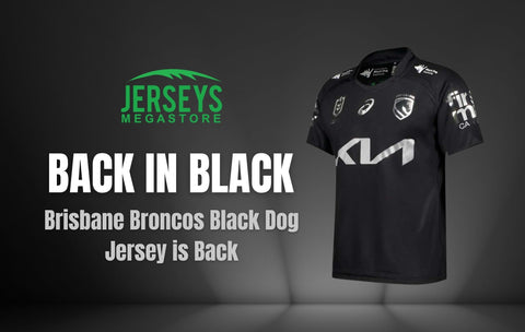 Brisbane Broncos jersey with reflective chrome detailing