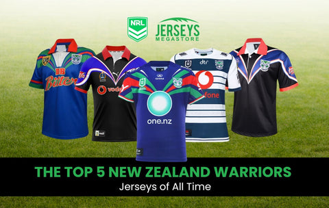 Top 5 New Zealand Warriors jerseys of all time