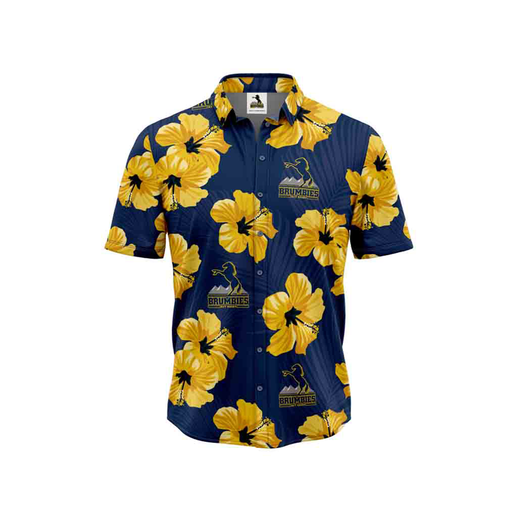 ACT Brumbies 2024 'Aloha' Hawaiian Shirt Adult