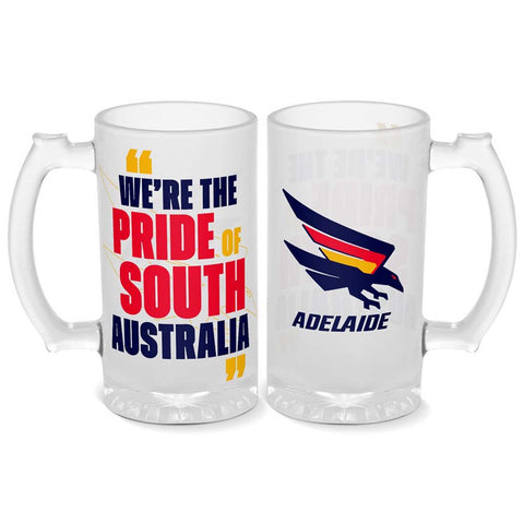 Adelaide Crows Frosted Stein 500mL
