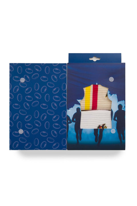 Adelaide Crows Sneaker Sock 2 Pack Giftbox