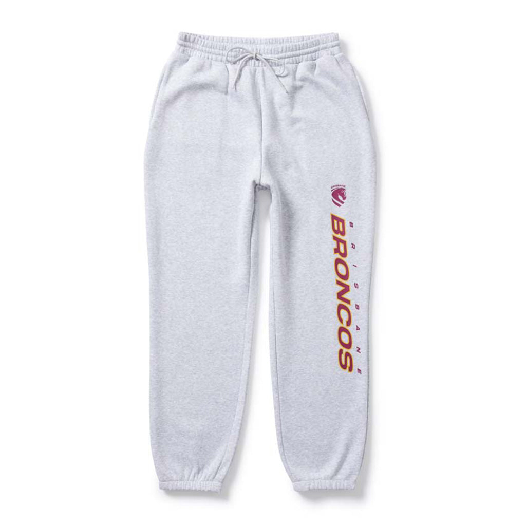 Brisbane Broncos 2026 Track Pant Adult Grey – Jerseys Megastore