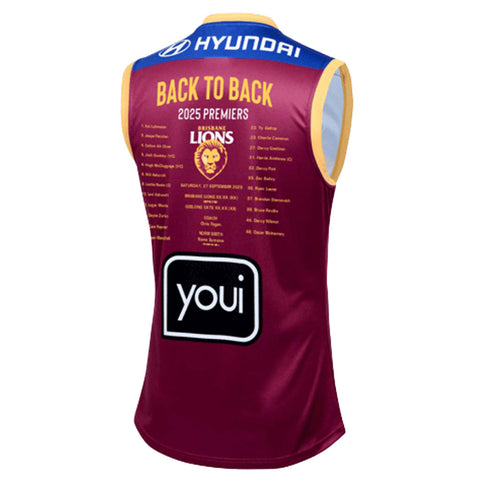 Brisbane Lions 2025 Premiers Guernsey Adult