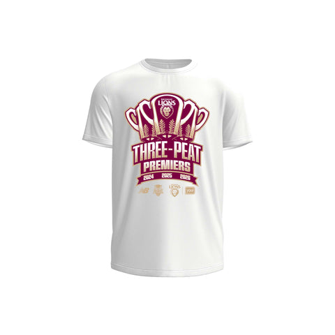 PRE ORDER: Brisbane Lions 2026 Premiers Tee Youth