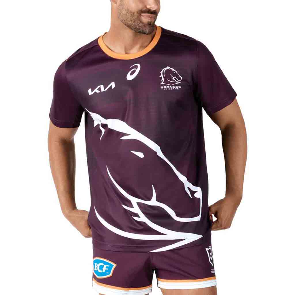 Brisbane Broncos 2024 Run Out Tee Adult