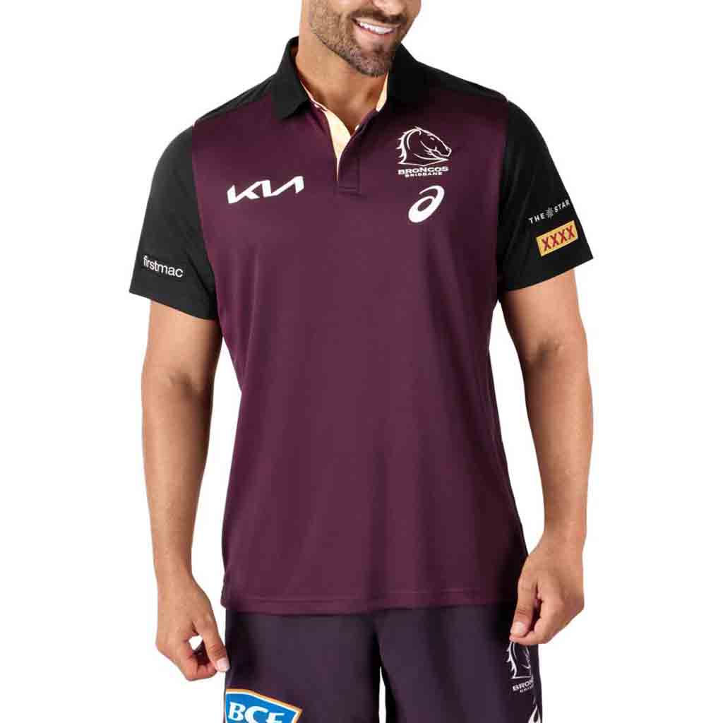 Brisbane Broncos 2024 Training Polo Adult
