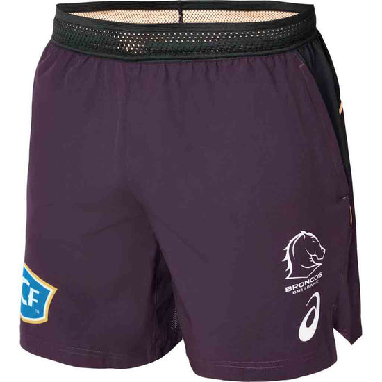 Brisbane Broncos 2024 Training Shorts Adult