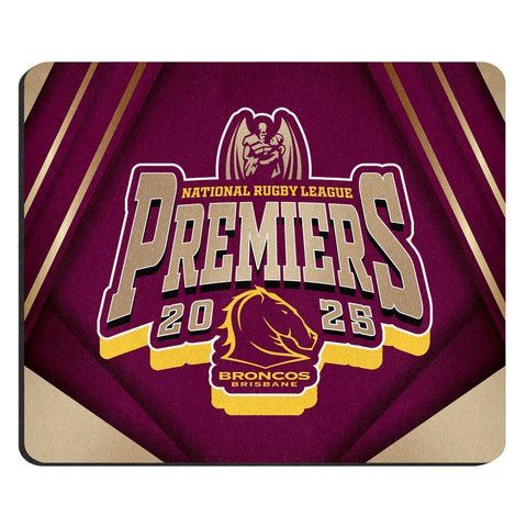 Brisbane Broncos 2025 Premiers Mouse Mat PH1