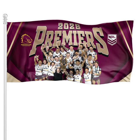 Brisbane Broncos 2025 Premiers Pole Flag PH2