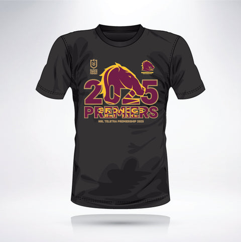 Brisbane Broncos 2025 Premiers Tee Adult Tidwell