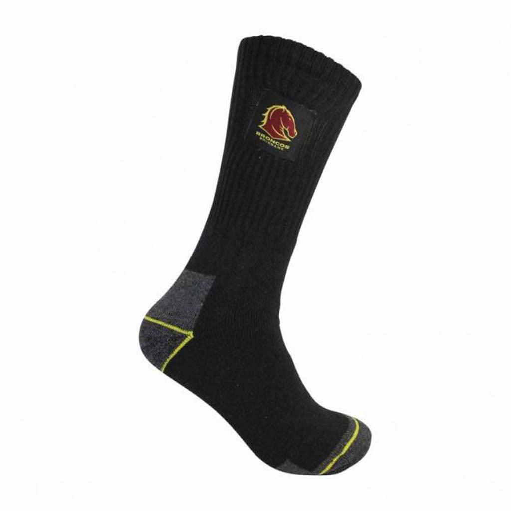 Brisbane Broncos Mens Work Socks