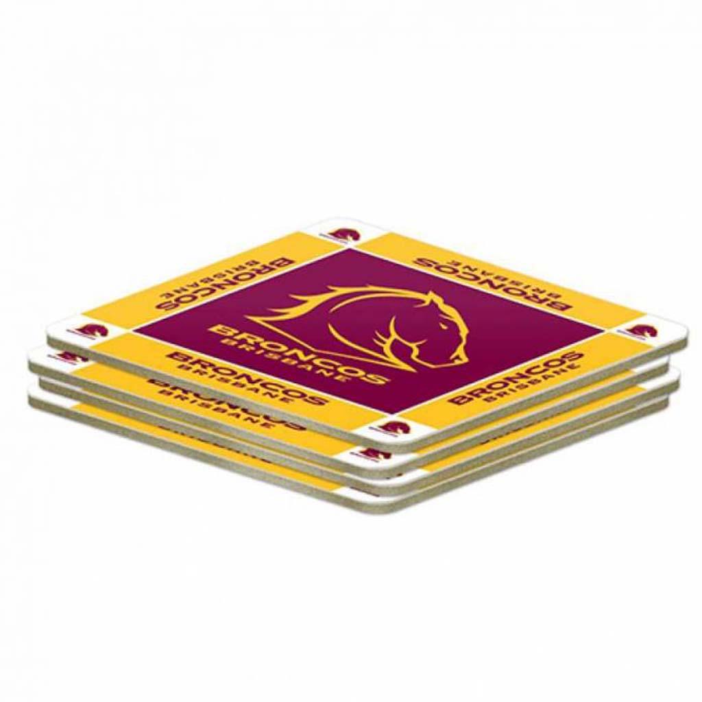Brisbane Broncos Coasters 4pk
