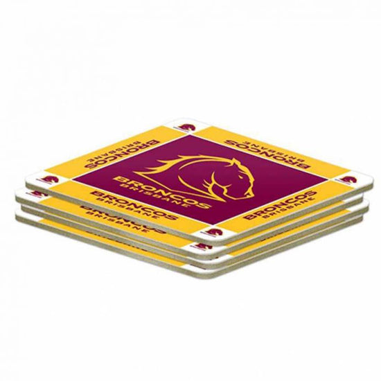 Brisbane Broncos Coasters 4pk
