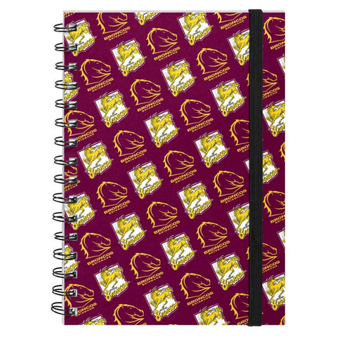 Brisbane Broncos A5 Hardcover Notebook