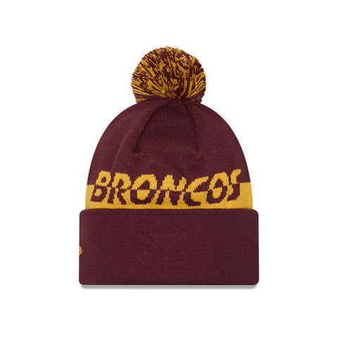 Brisbane Broncos Split Script Beanie