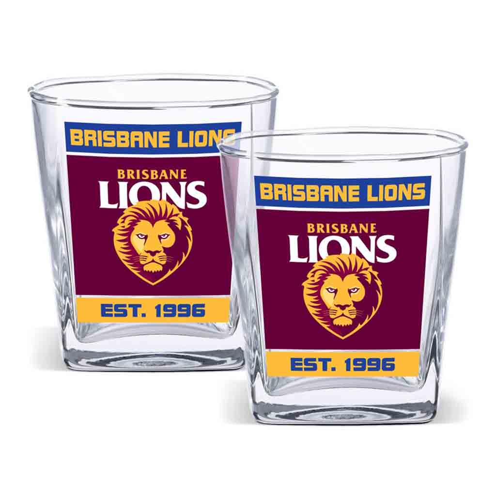 Brisbane Lions 2-Pack Spirit Glasses