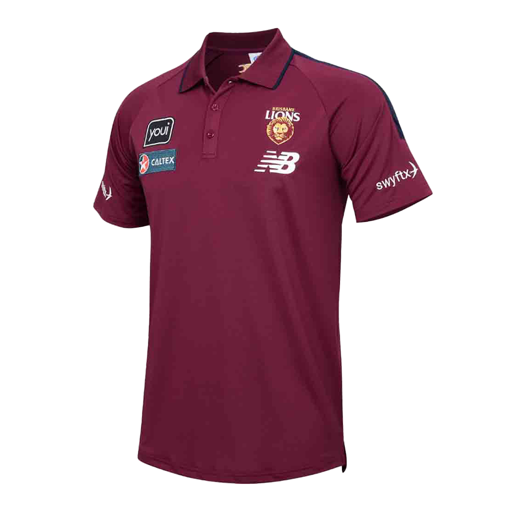 Brisbane Lions 2024 Media Polo Adult Jerseys Megastore