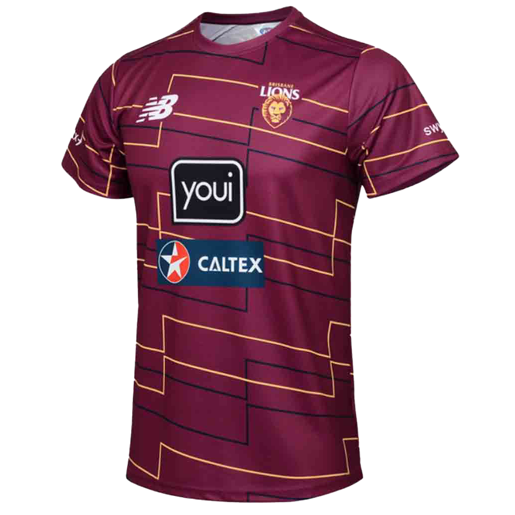 Brisbane Lions 2025 Training Tee Adult Jerseys Megastore