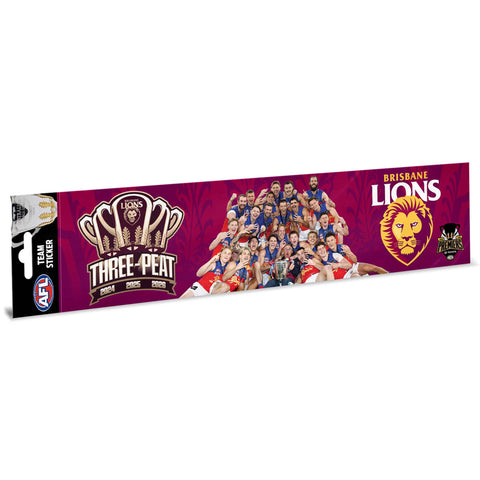 PRE ORDER: Brisbane Lions 2026 Premiers Bumper Sticker PH2