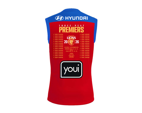 PRE ORDER: Brisbane Lions 2026 Premiers Guernsey Adult