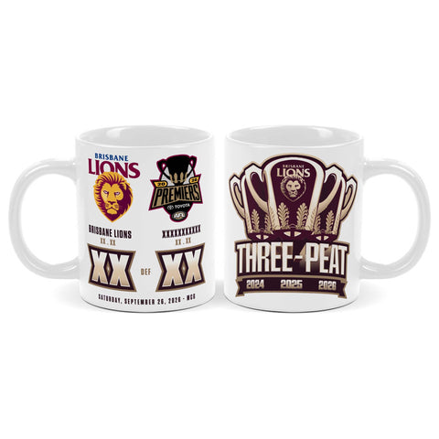 PRE ORDER: Brisbane Lions 2026 Premiers Mug PH1