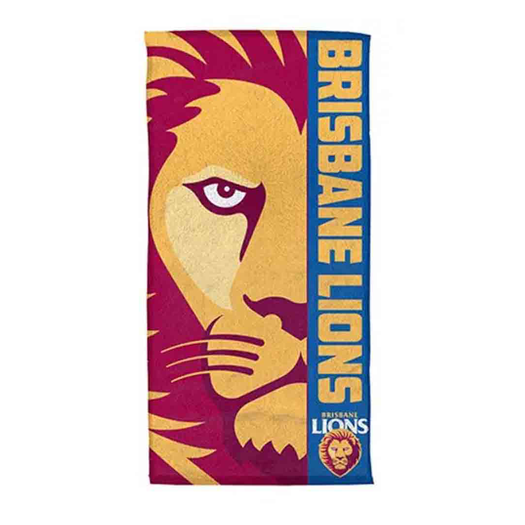 Load image into Gallery viewer, Brisbane Lions Beach Towel
