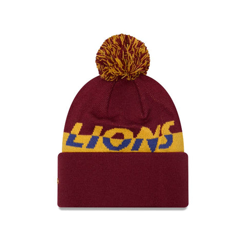 Brisbane Lions Split Script Beanie