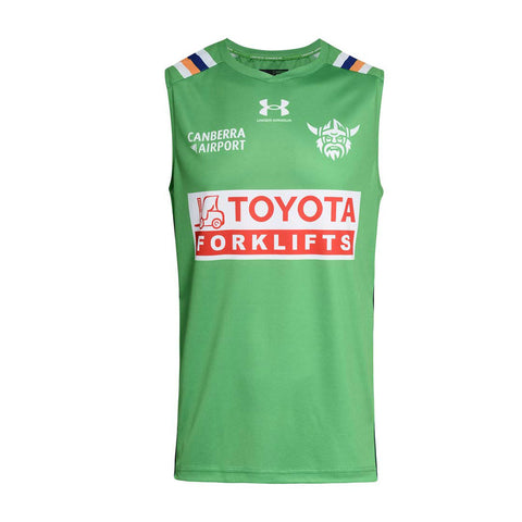 Canberra Raiders 2026 Training Singlet Adult Green