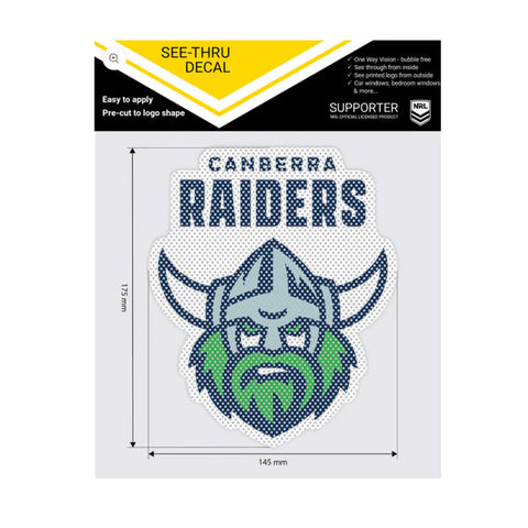 Canberra Raiders See-Thru Decal