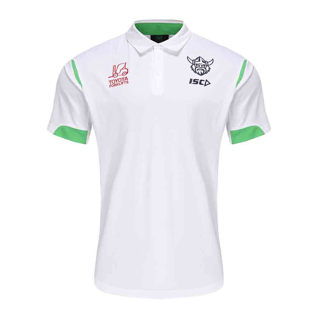 Canberra Raiders 2024 Team Polo White Adult