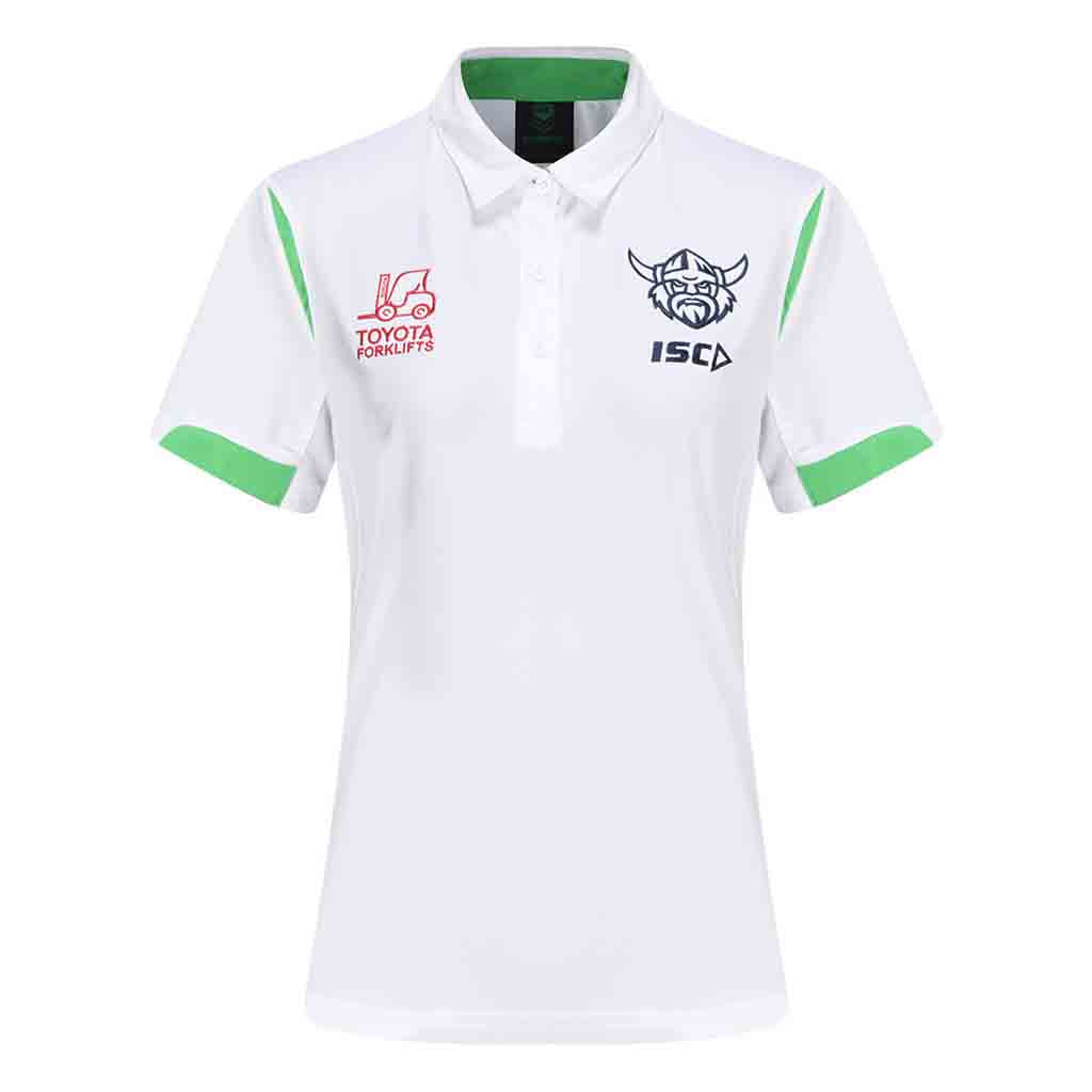 Canberra Raiders 2024 Team Polo White Ladies