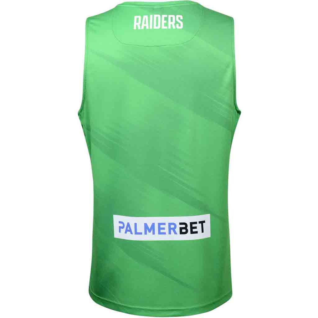 Canberra Raiders 2024 Training Singlet Green Adult