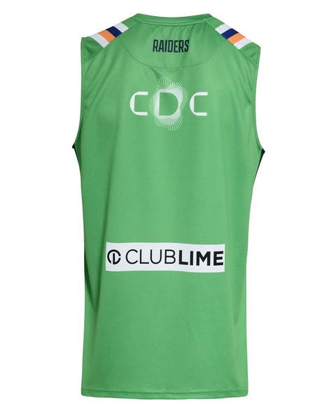 Canberra Raiders 2026 Training Singlet Adult Green