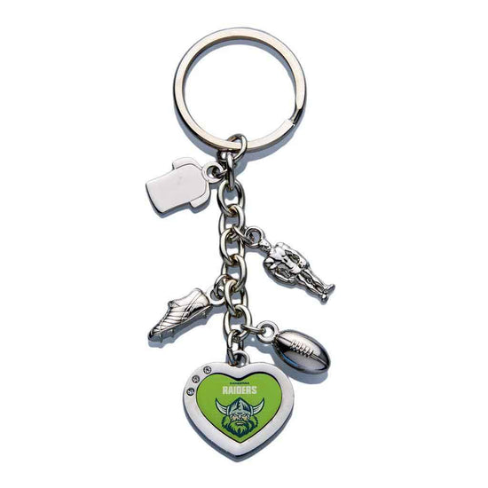 Canberra Raiders Charm Keyring