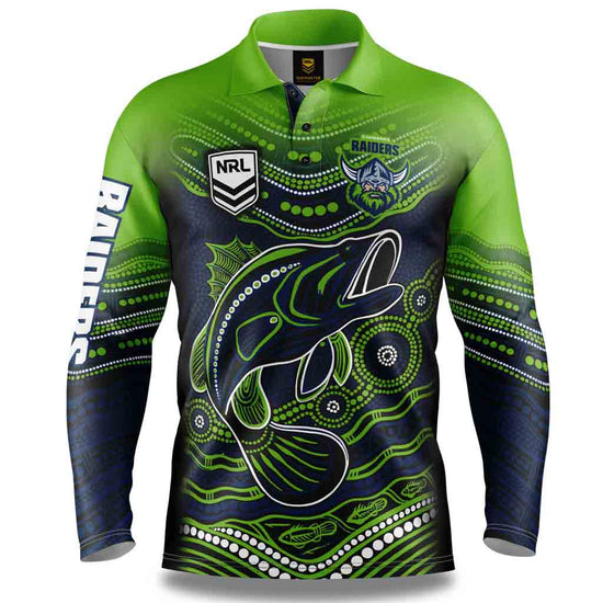 Canberra Raiders Indigenous Fishing Shirt