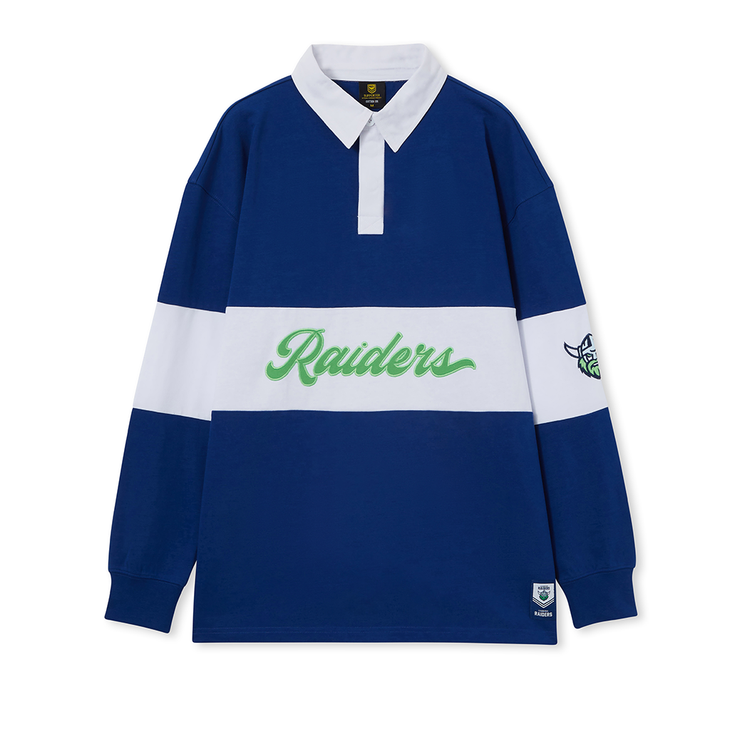 Canberra Raiders Long Sleeve Polo Adult