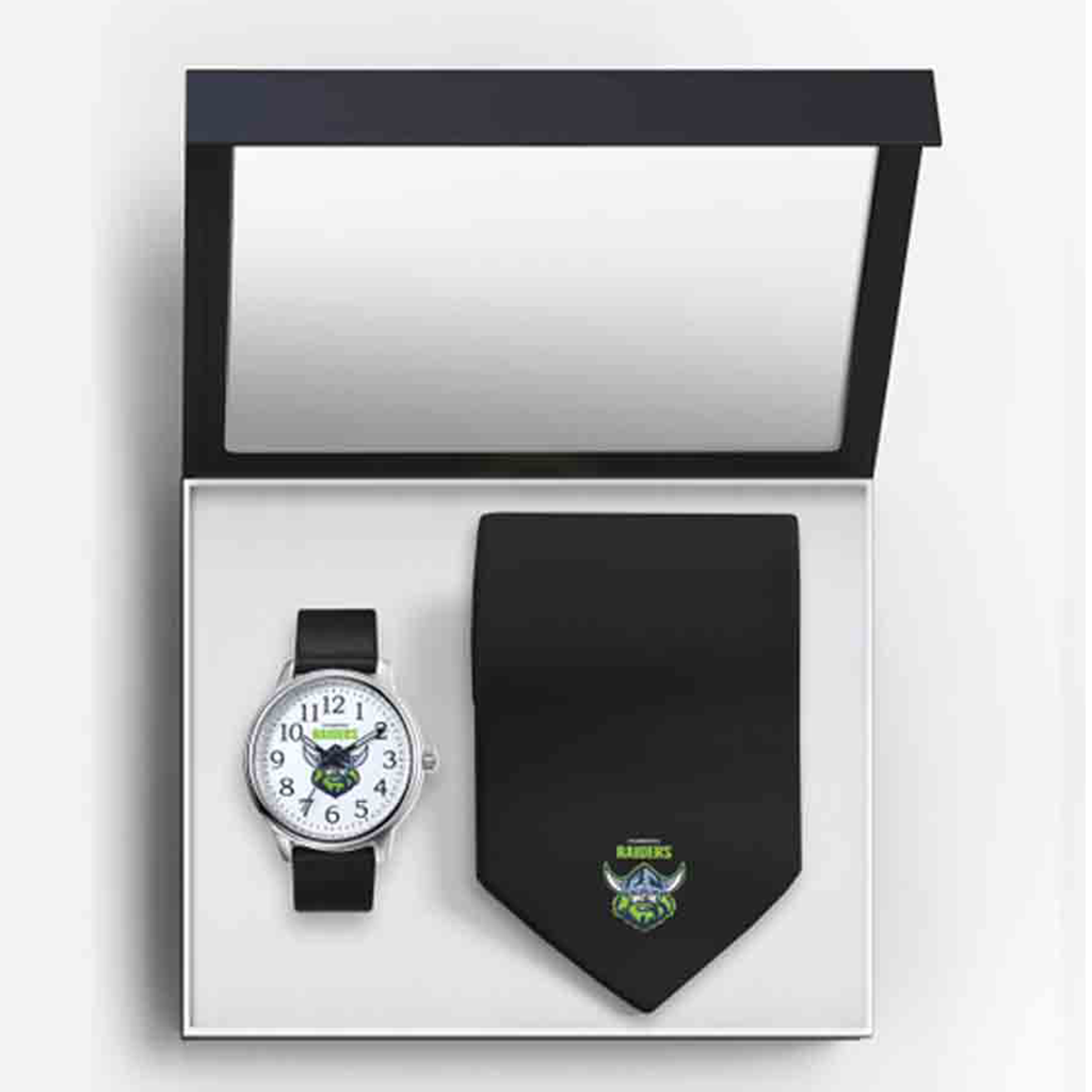 Canberra Raiders Watch & Tie Gift Set