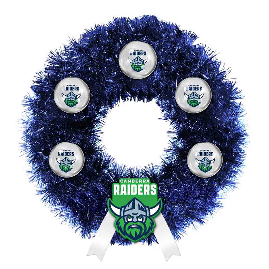Canberra Raiders Xmas Wreath