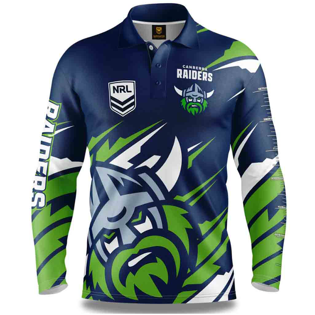 Canberra Raiders 'Ignition' Fishing Shirt Adult