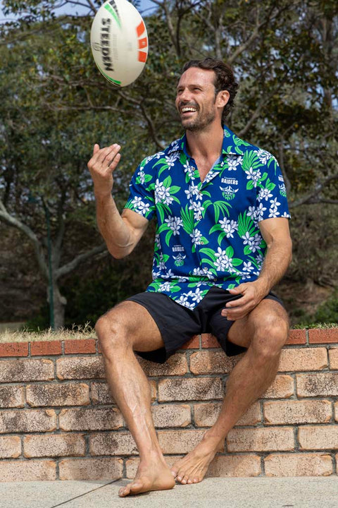Canberra Raiders 'Reef' Hawaiian Shirt Adult