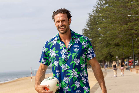 Canberra Raiders 'Reef' Hawaiian Shirt Adult
