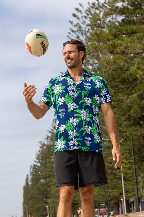 Canberra Raiders 'Reef' Hawaiian Shirt Adult