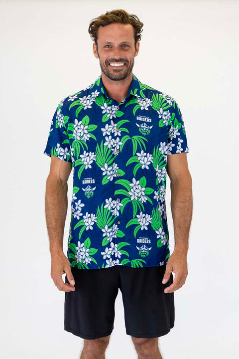Canberra Raiders 'Reef' Hawaiian Shirt Adult